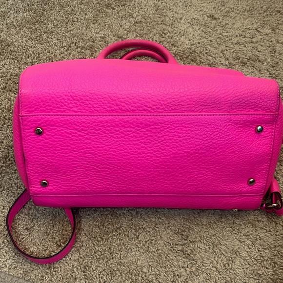 Kate Spade ♠️ Bright Pink Handbag and Crossbody - Picture 14 of 14